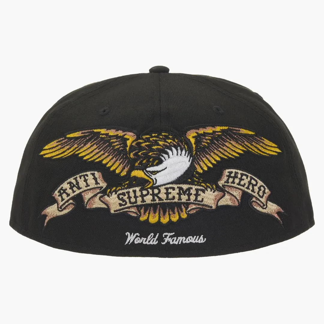 Supreme Antihero New Era 59fifty Fitted Cap Black - Image 2