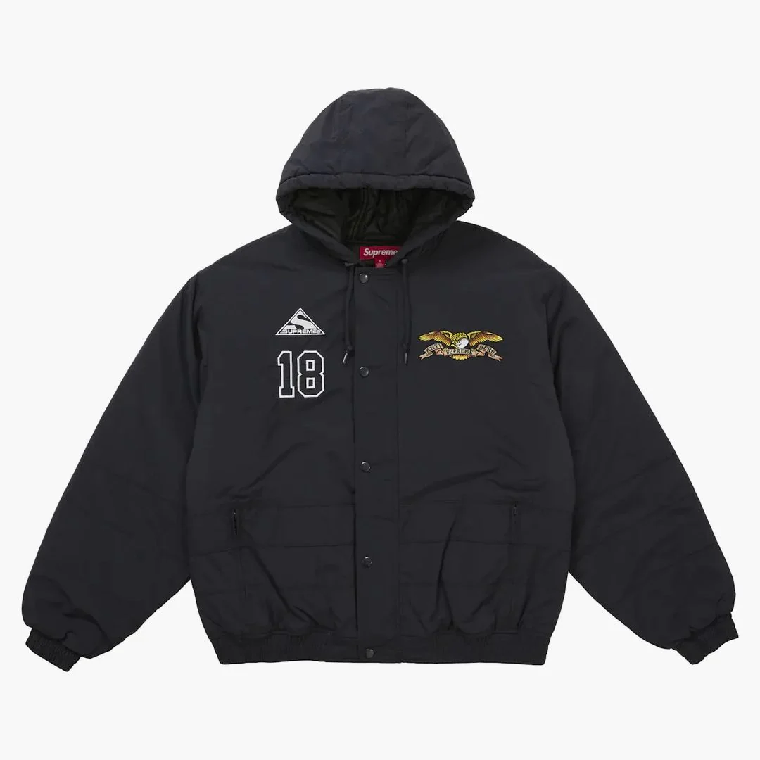 Supreme Antihero Stadium Jacket Black
