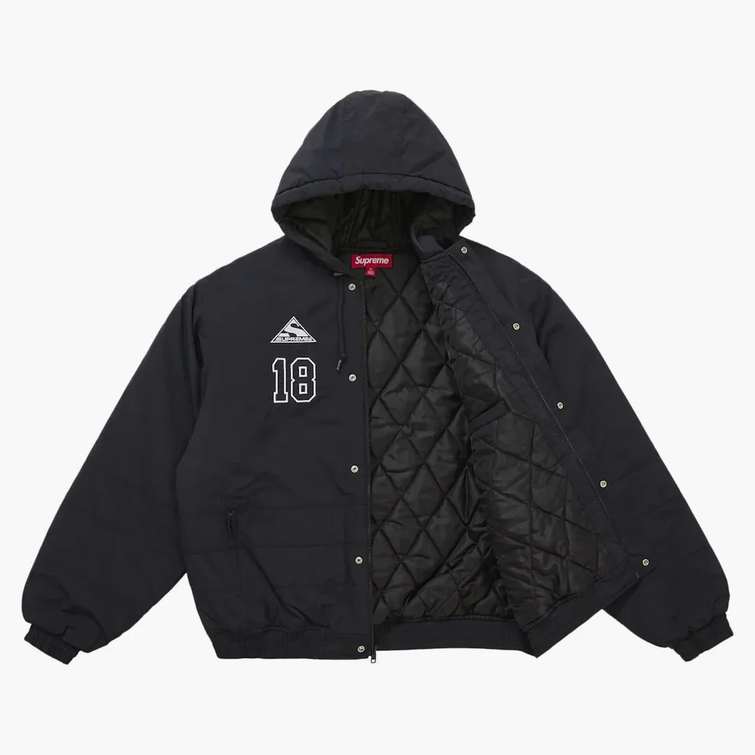 Supreme Antihero Stadium Jacket Black - Image 2