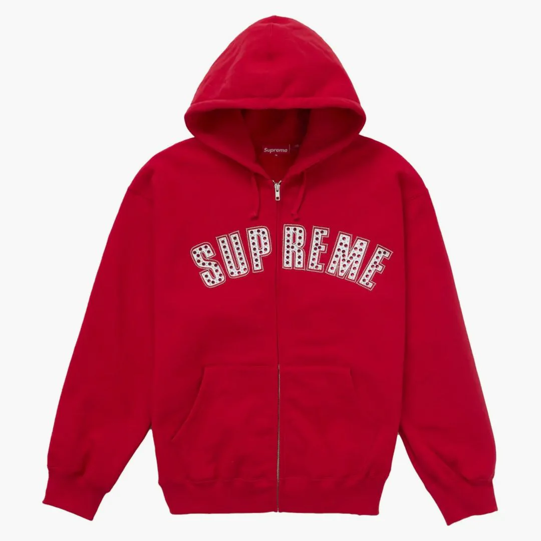Supreme B.b. Simon Zip Up Hooded Sweatshirt Red