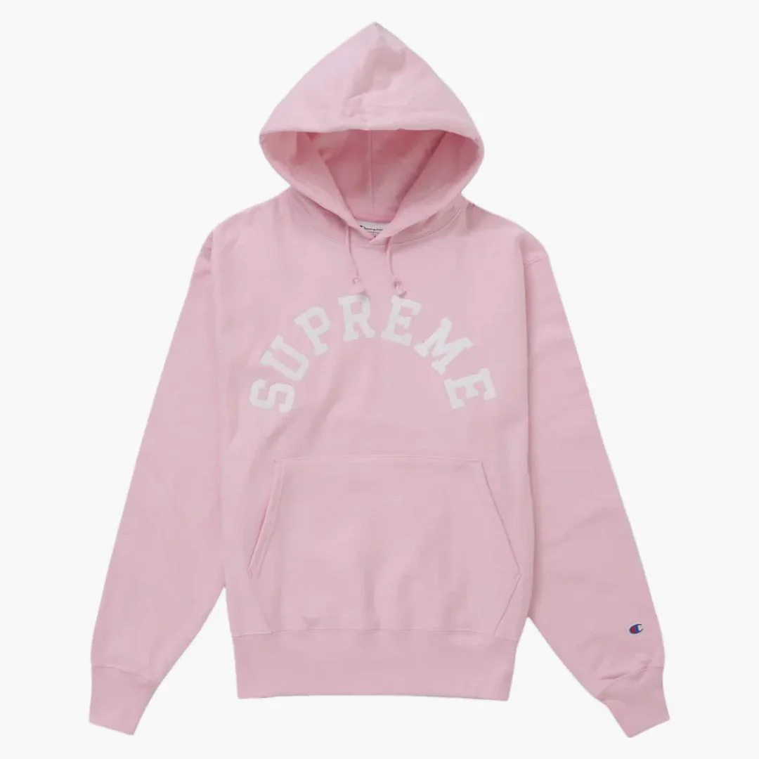Supreme Champion Hooded Sweatshirt (ss25) Pink