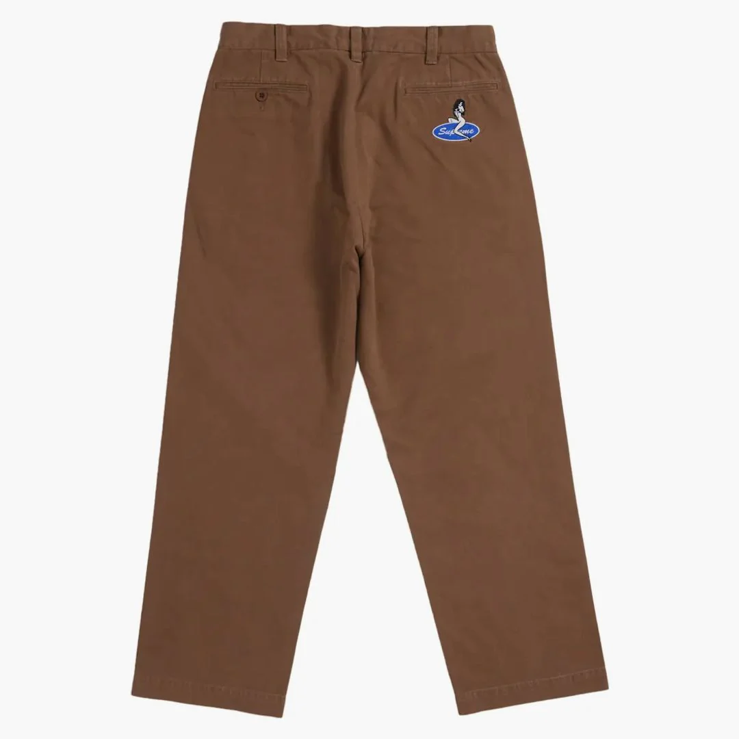 Supreme Chino Pant (ss25) Brown - Image 2