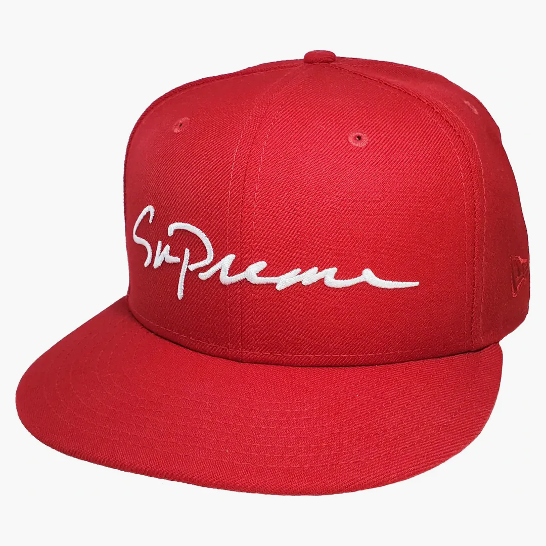 Supreme Classic Script New Era Cap Red - Image 2