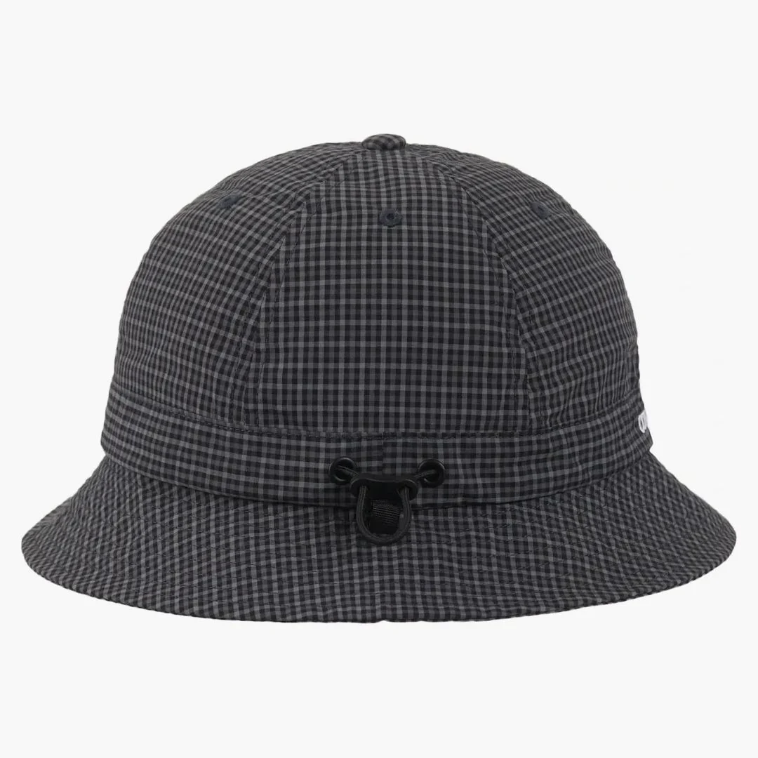 Supreme Cordura Plaid Bell Hat Black - Image 2