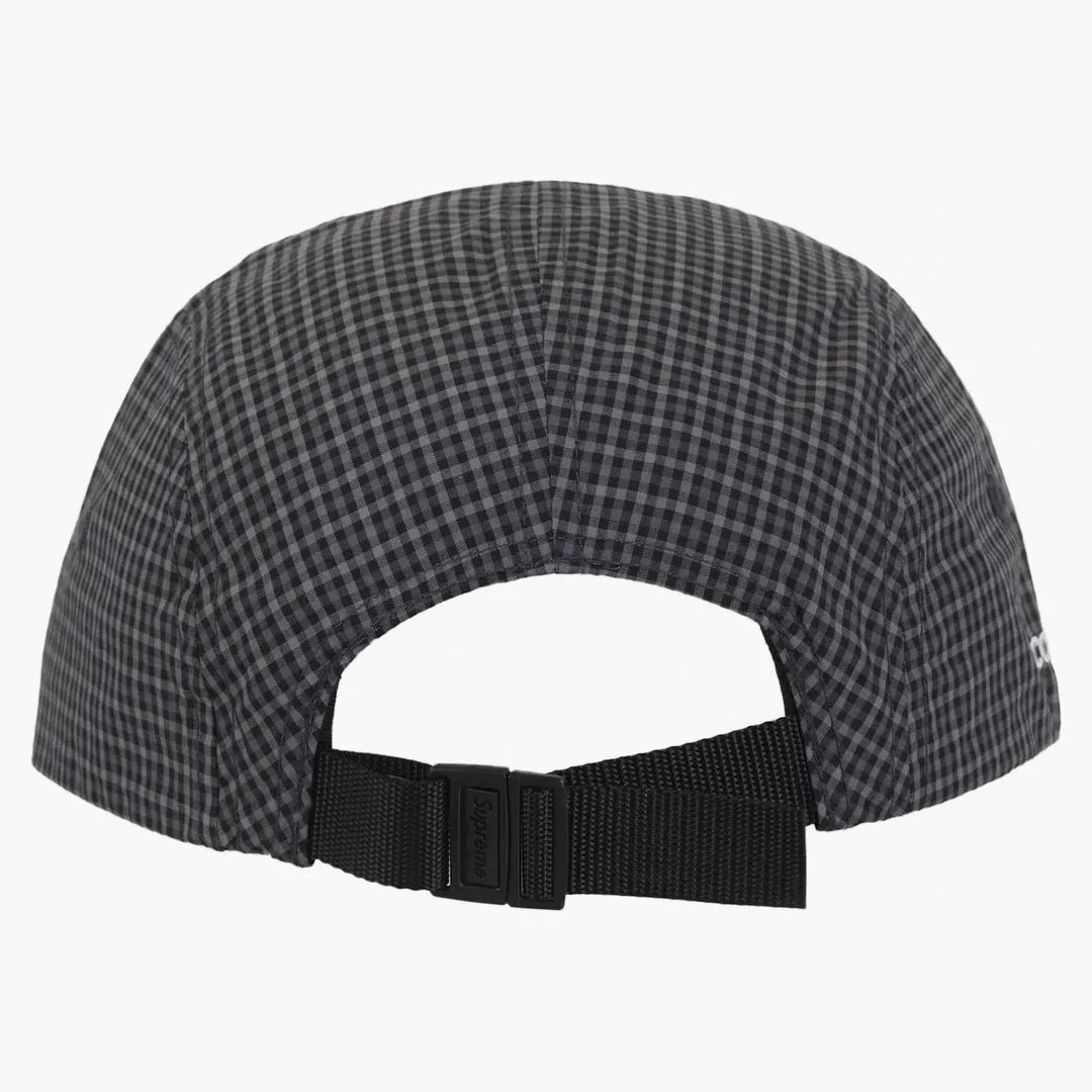 Supreme Cordura Plaid Camp Cap Black - Image 3