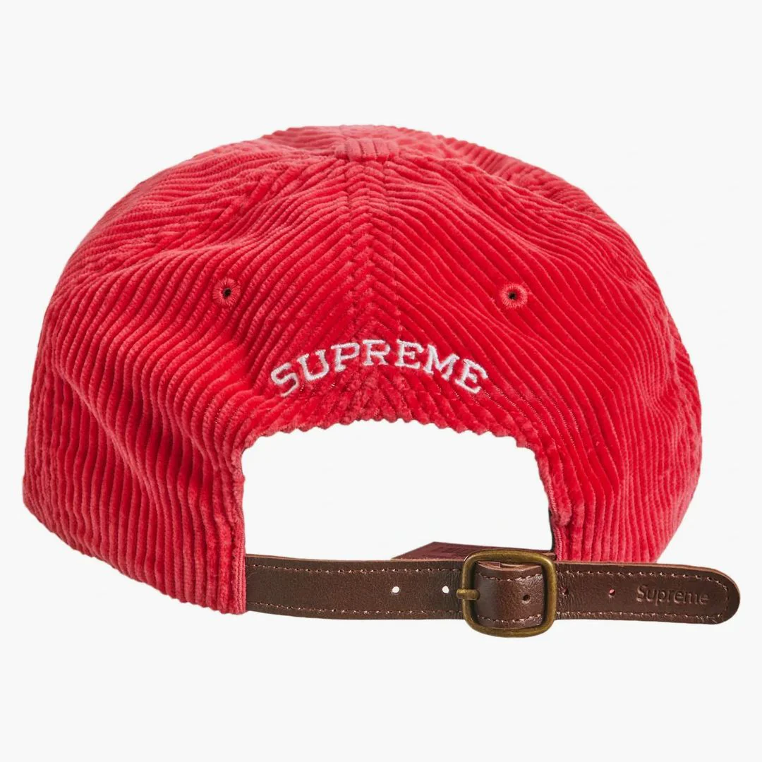 Supreme Corduroy S Logo 6-panel (fw23) Red - Image 2