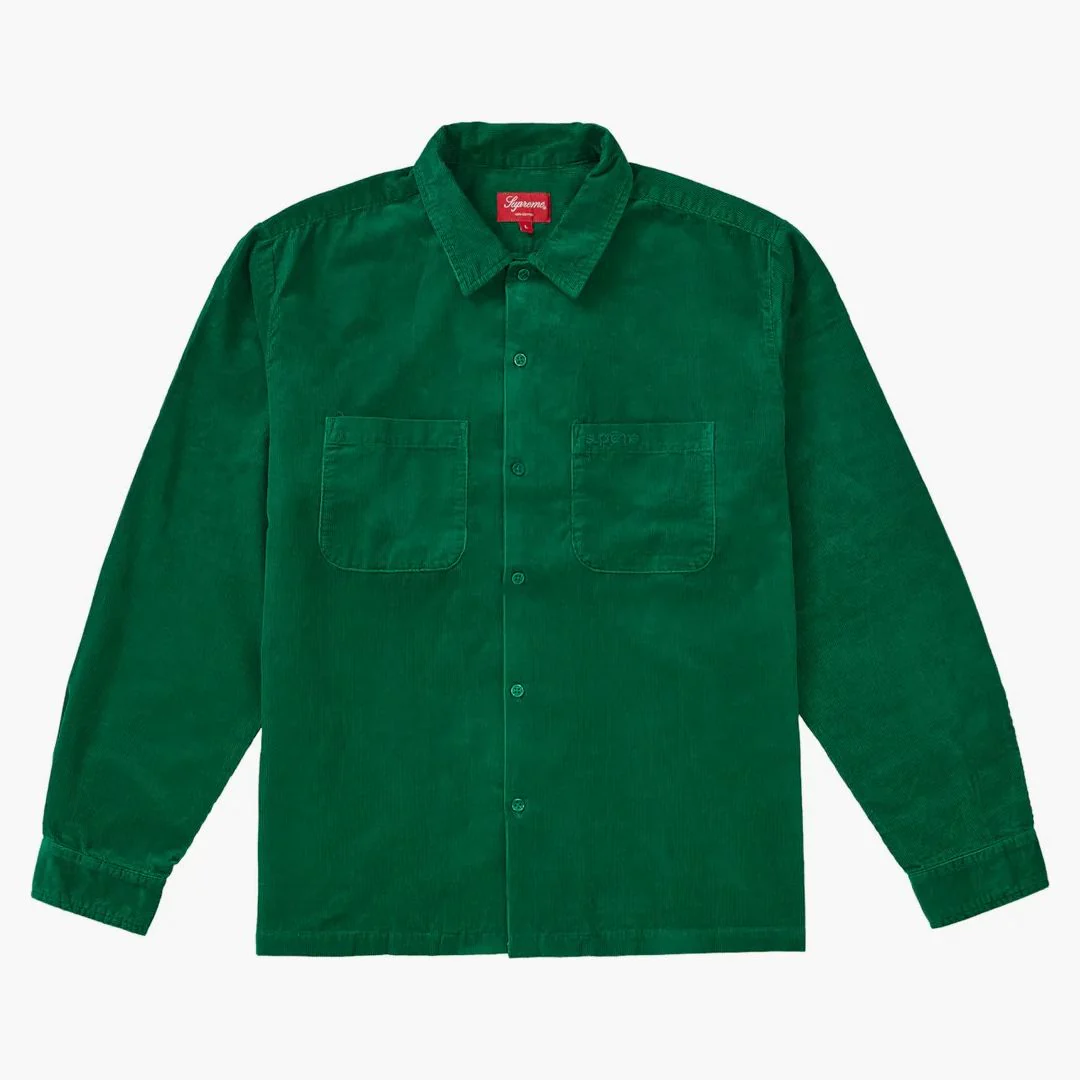 Supreme Corduroy Shirt (fw19) Teal