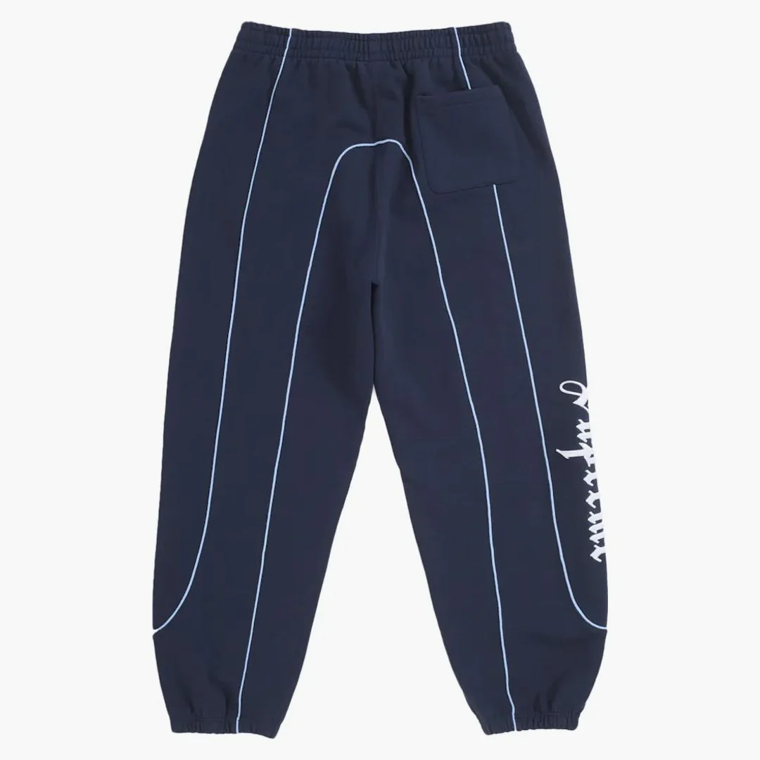 Supreme Curve Piping Sweatpant Navy - Image 2