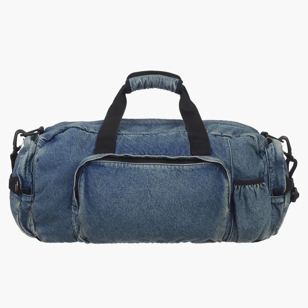 Supreme Denim Duffle Bag Washed Indigo - Image 4