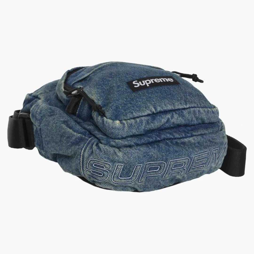 Supreme Denim Shoulder Bag Washed Indigo - Image 4