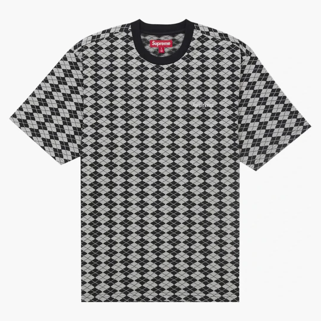 Supreme Diamond Jacquard S/s Top Black