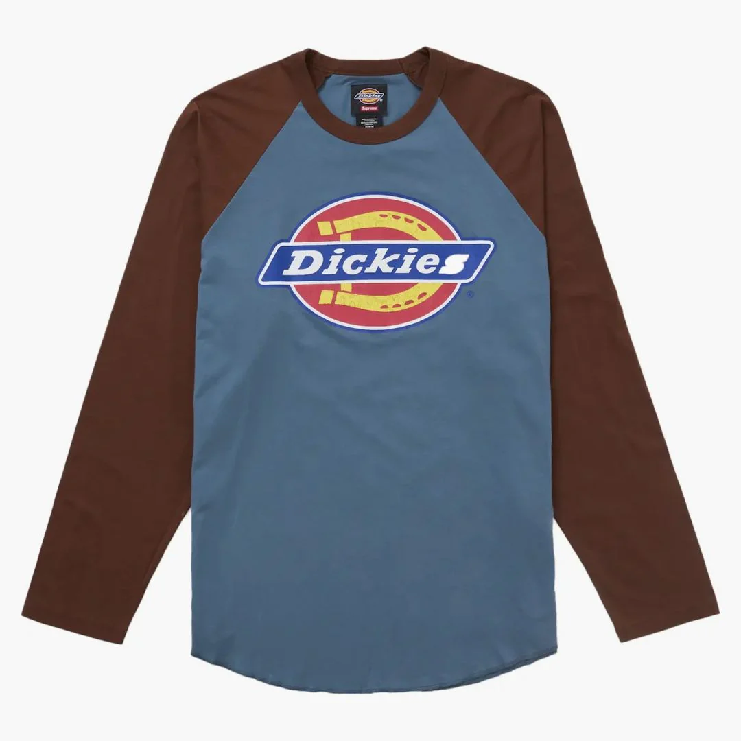 Supreme Dickies Raglan L/s Top Brown - Image 2