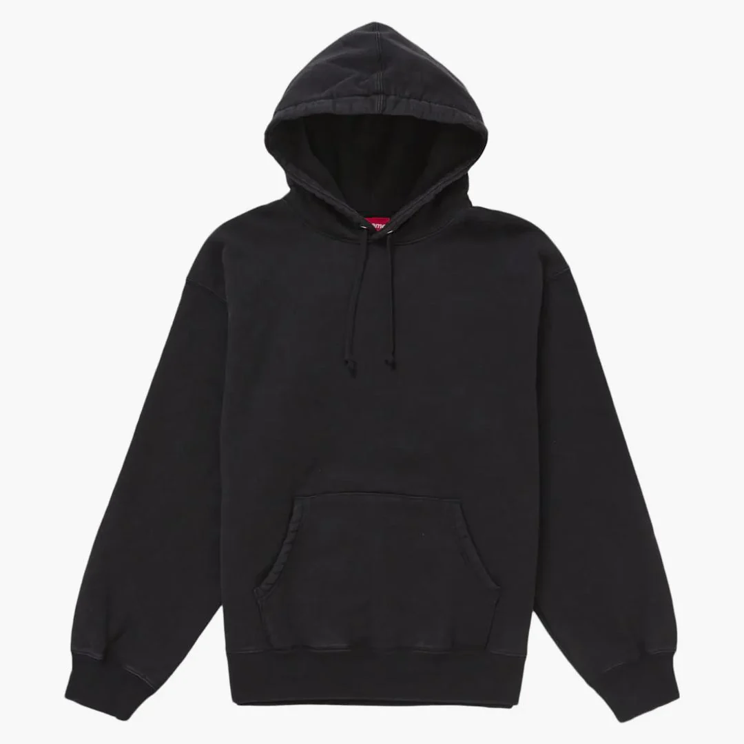 Supreme Frayed Hooded Sweatshirt Black