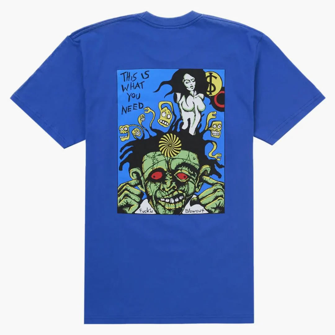 Supreme Fuckin Blowout Tee Royal - Image 2