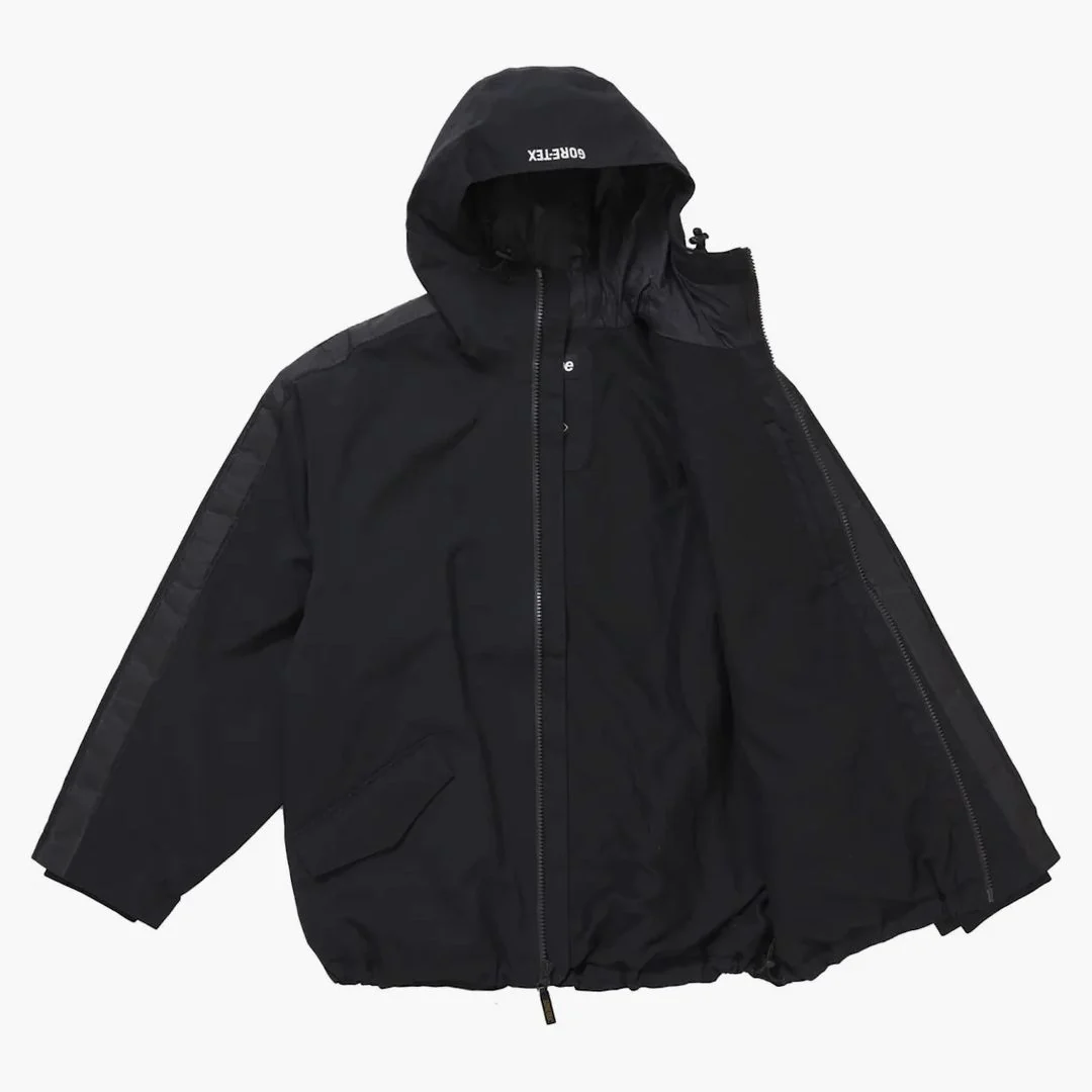 Supreme Gore-tex Stripe Hooded Jacket Black - Image 2