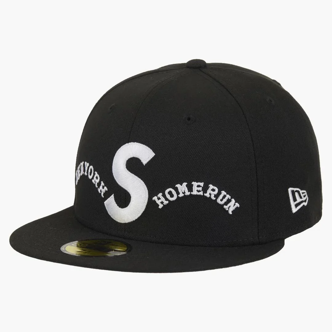 Supreme Homerun S Logo New Era 59fifty Hat Black