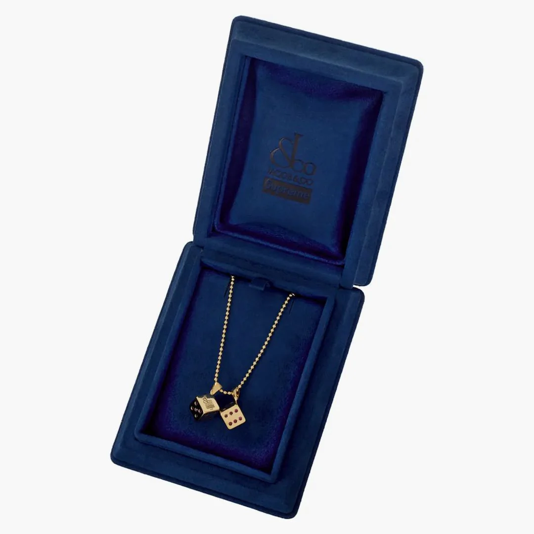 Supreme Jacob&co Dice 14k Gold Pendant Gold - Image 4