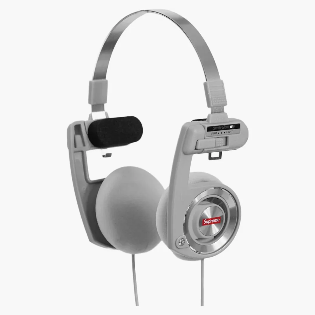 Supreme Koss Portapro Headphones Silver - Image 2