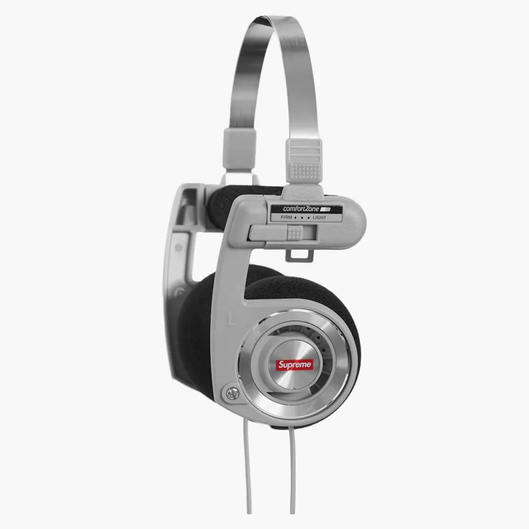 Supreme Koss Portapro Headphones Silver - Image 5