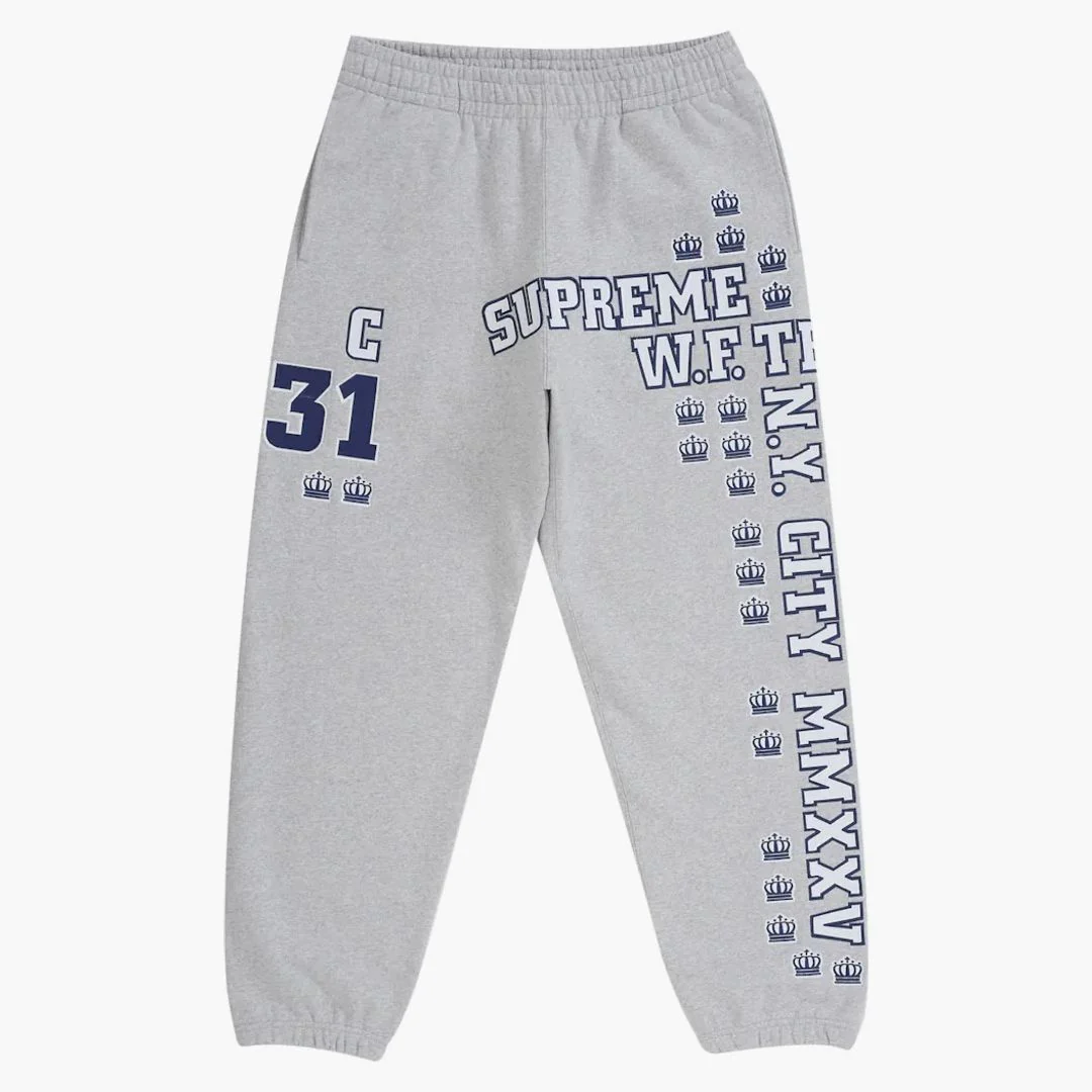 Supreme League Champs Sweatpant Ash Grey