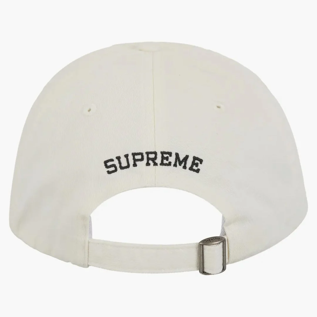 Supreme Leather Applique 6-panel White - Image 3