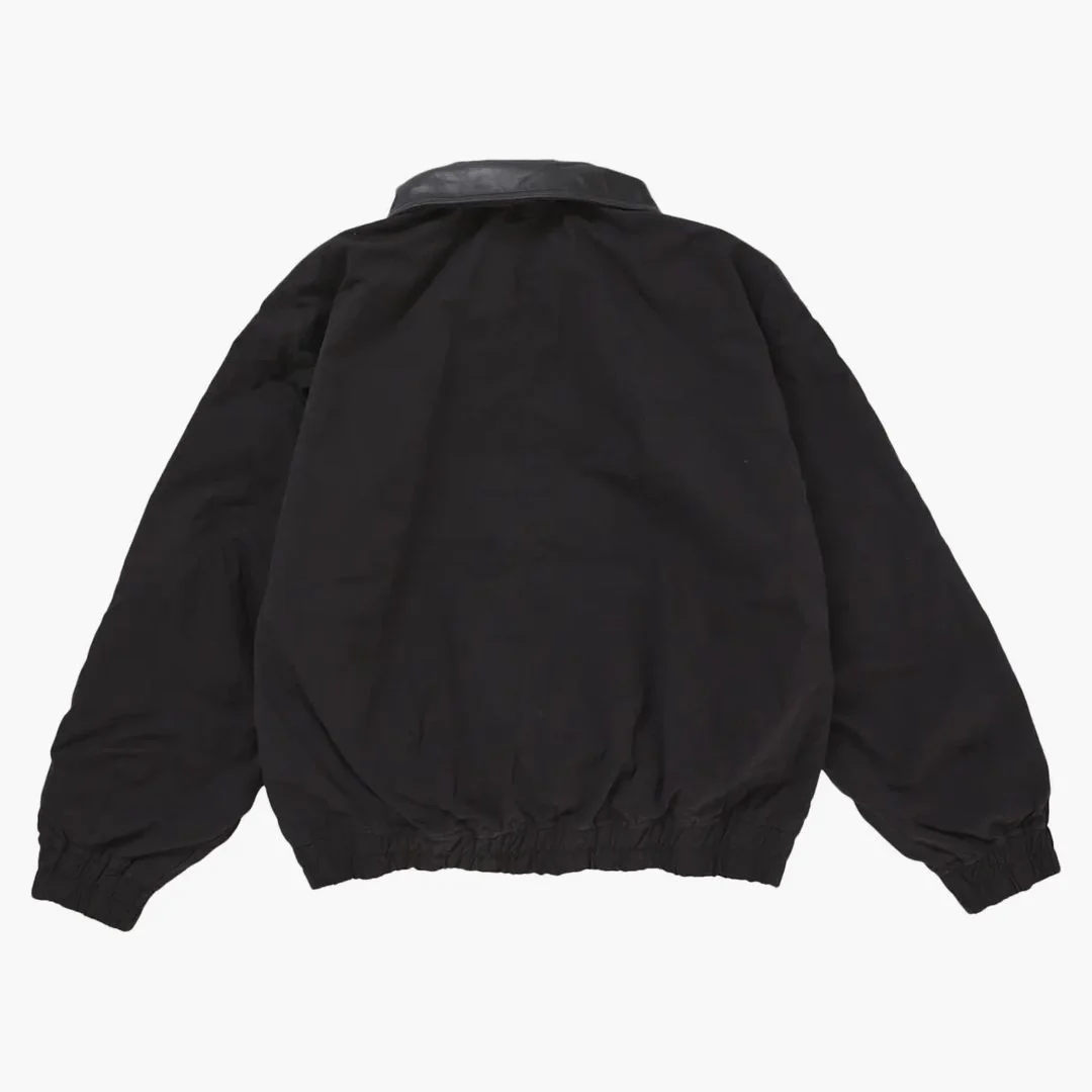 Supreme Leather Collar Utility Jacket (ss25) Black - Image 2