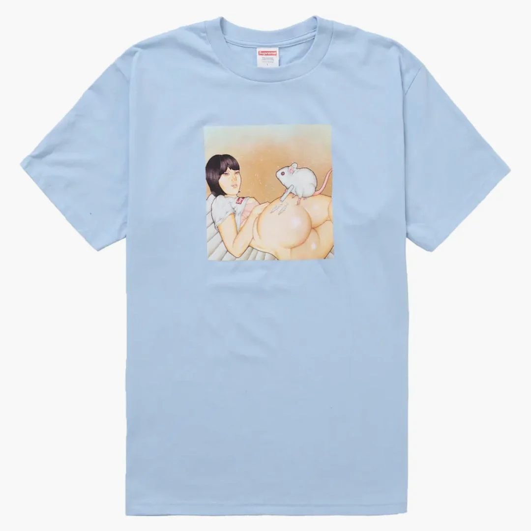 Supreme Mouse Tee (ss25) Powder Blue