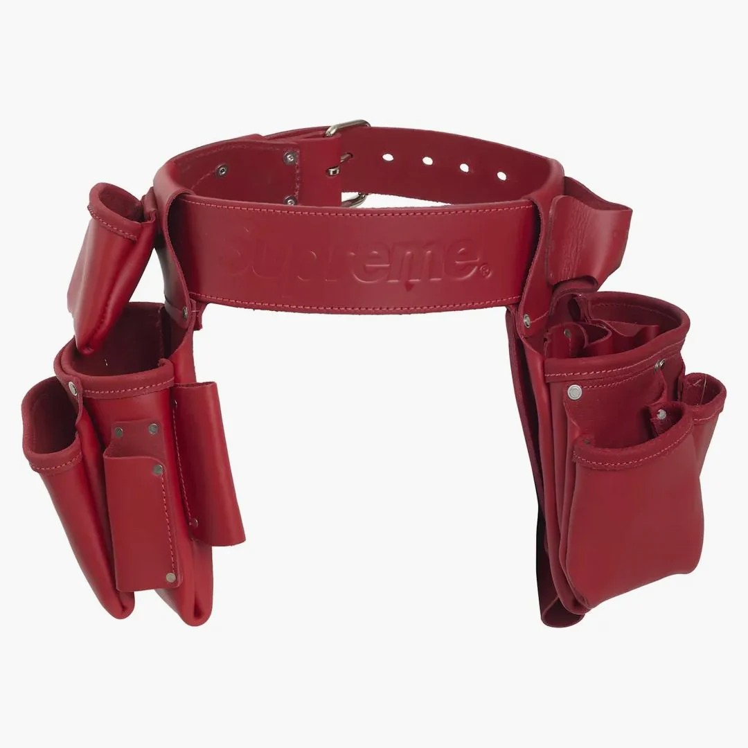 Supreme Occidental Leather Tool Belt Red - Image 2