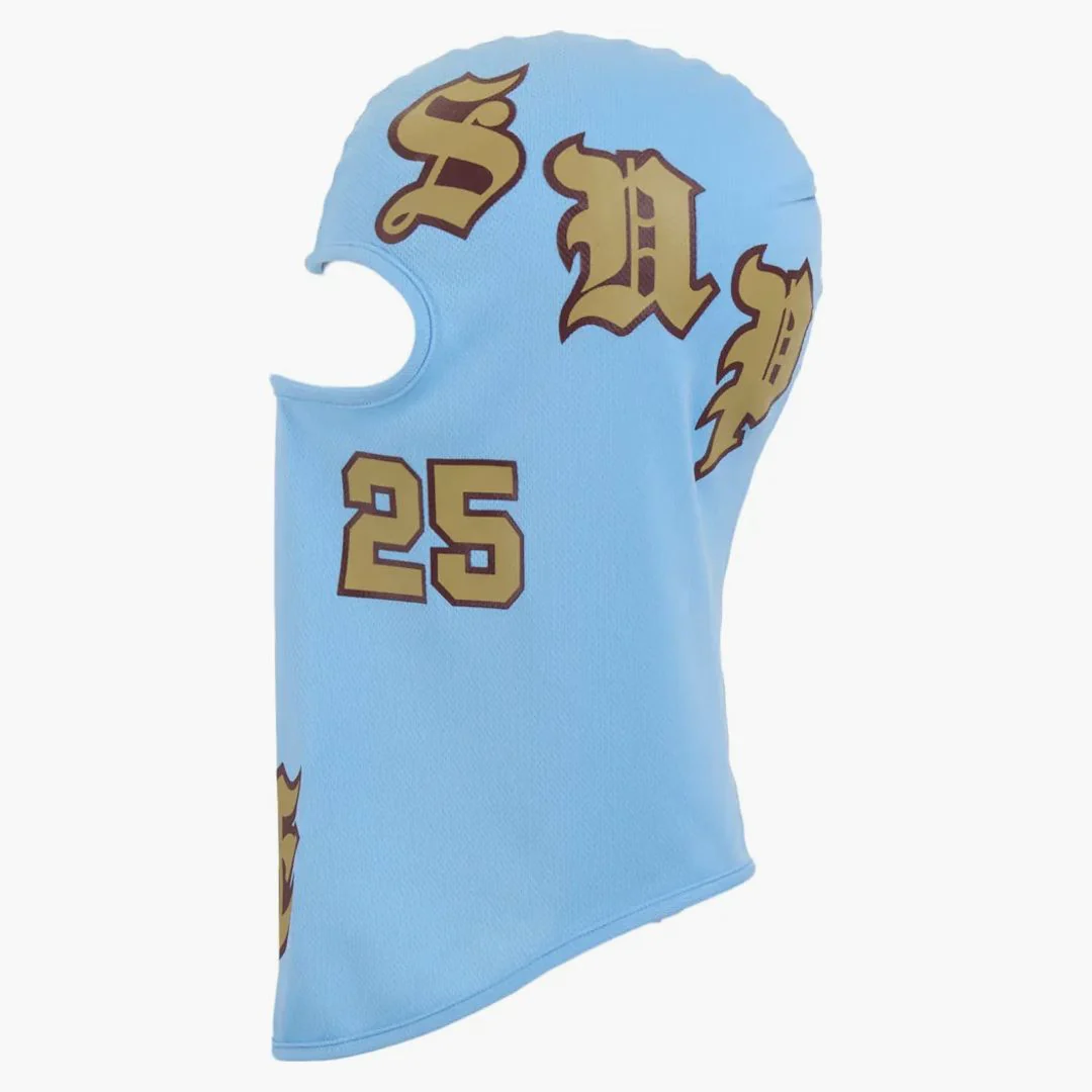 Supreme Old English Lightweight Balaclava Light Blue - Image 3