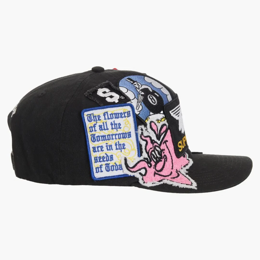 Supreme Patches 6-panel Black - Image 4