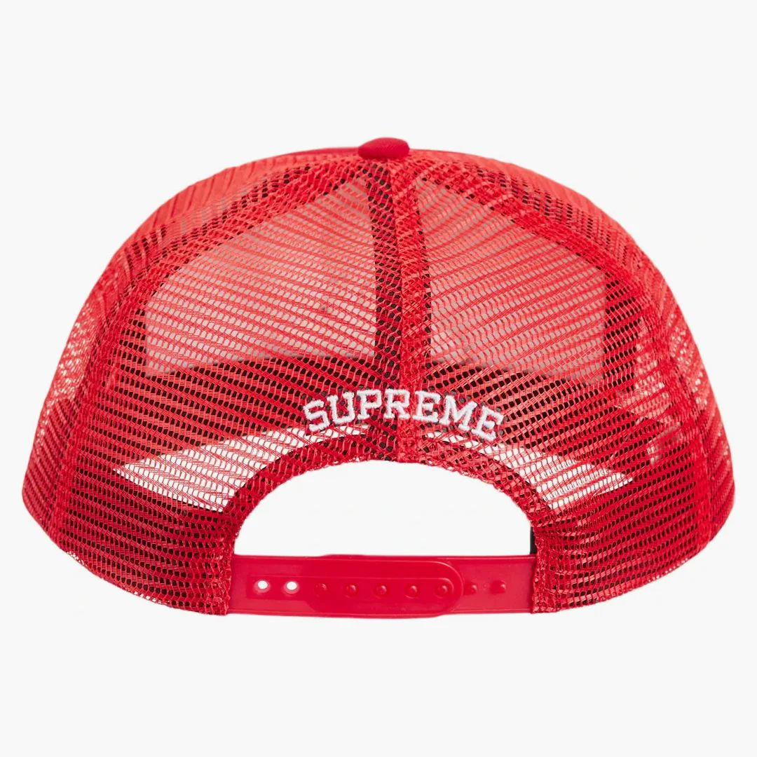 Supreme Pin Up Mesh Back 5-panel (fw23) Red - Image 2