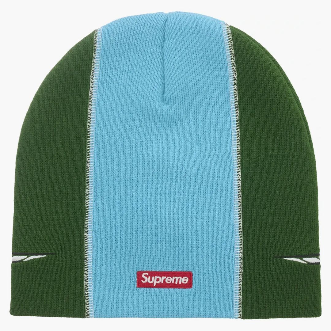 Supreme Racing Panel Beanie Green - Image 2