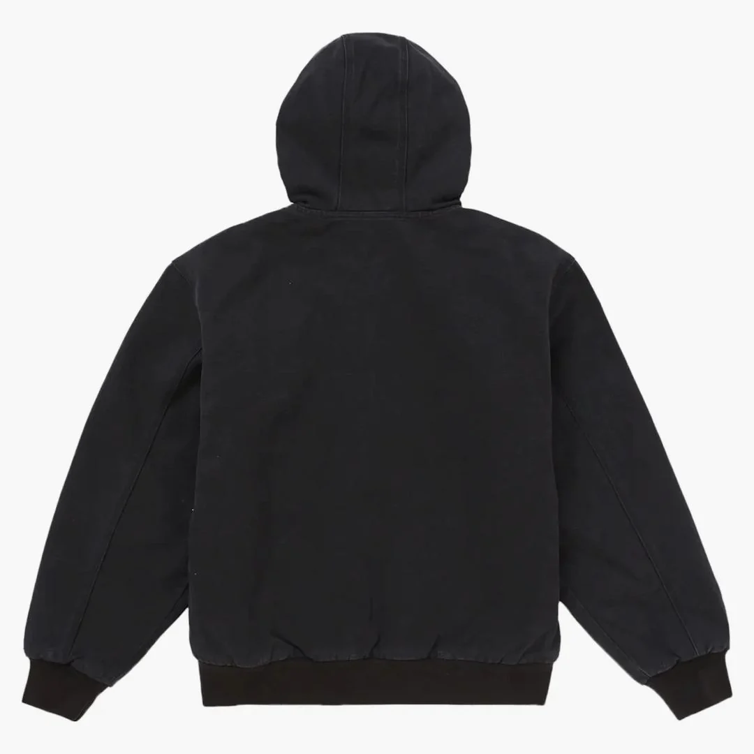 Supreme Reflective Arc Hooded Work Jacket Black - Image 4