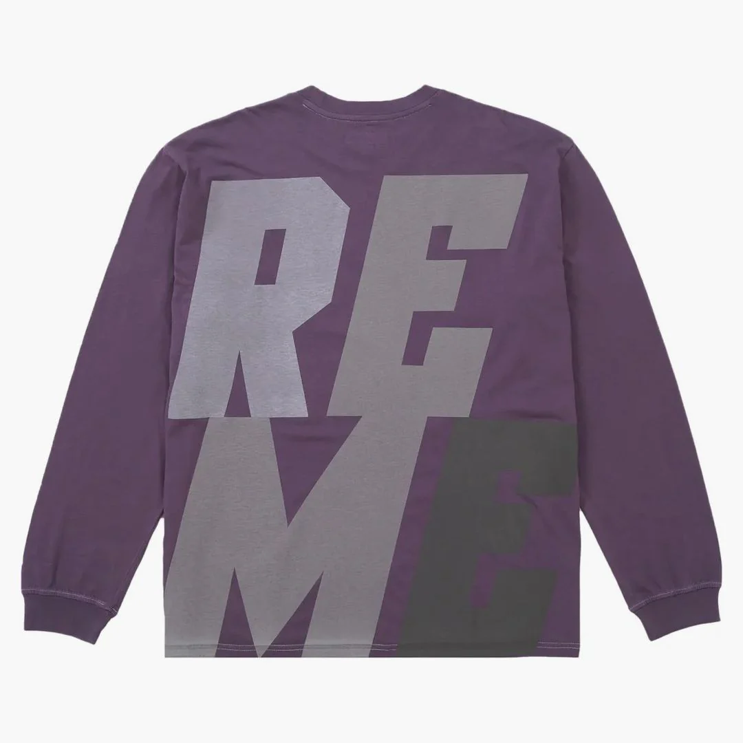 Supreme Reflective L/s Top Purple - Image 2