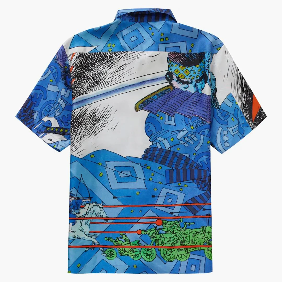 Supreme Ronin Silk S/s Shirt Blue - Image 2