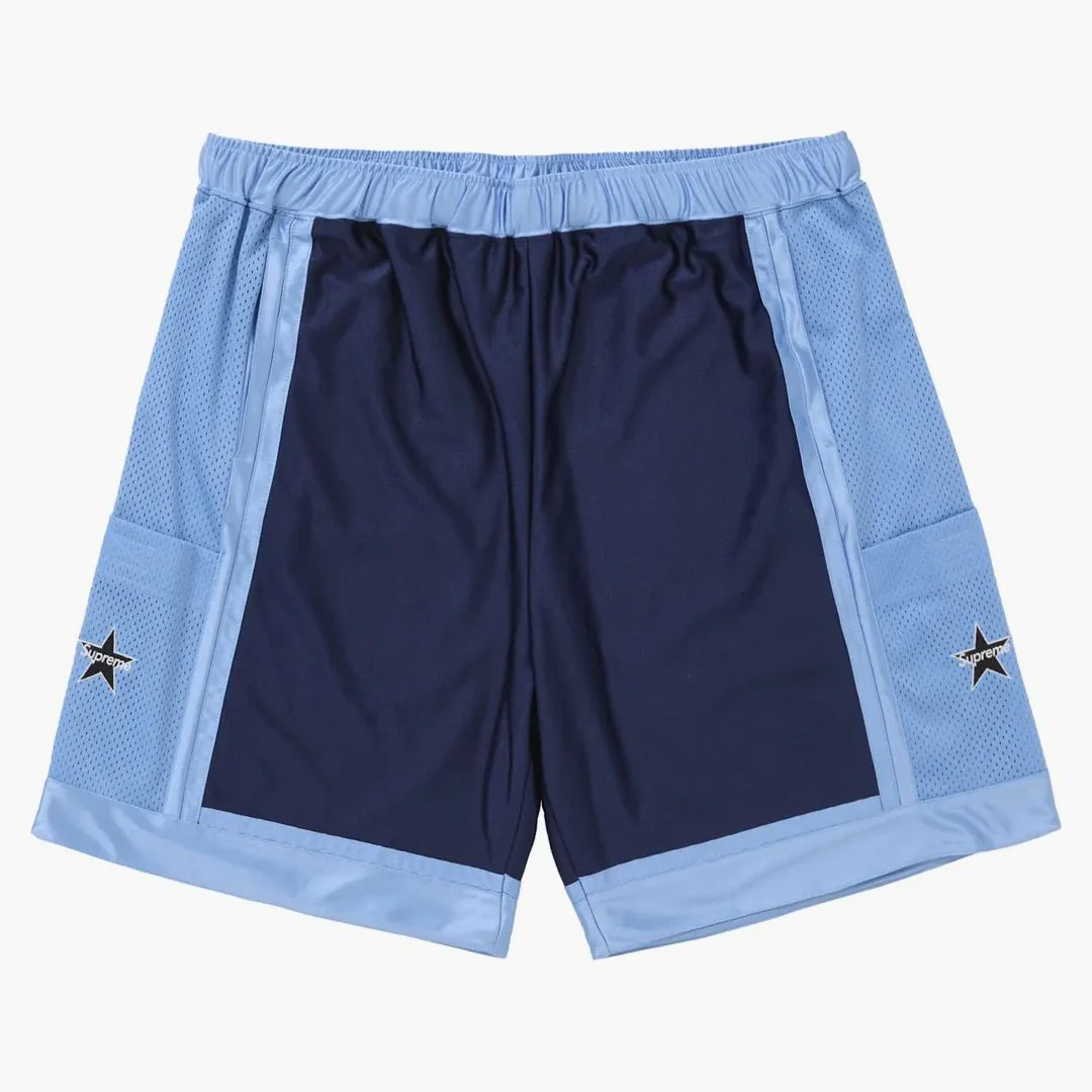 Supreme Side Pocket Basketball Short Blue - Image 2