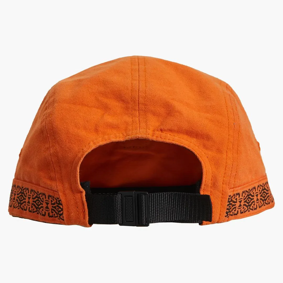 Supreme Side Tape Camp Cap Orange - Image 2