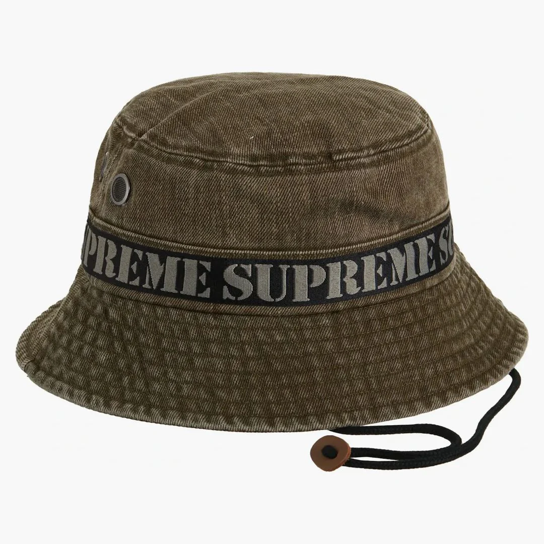 Supreme Stencil Webbing Boonie Olive