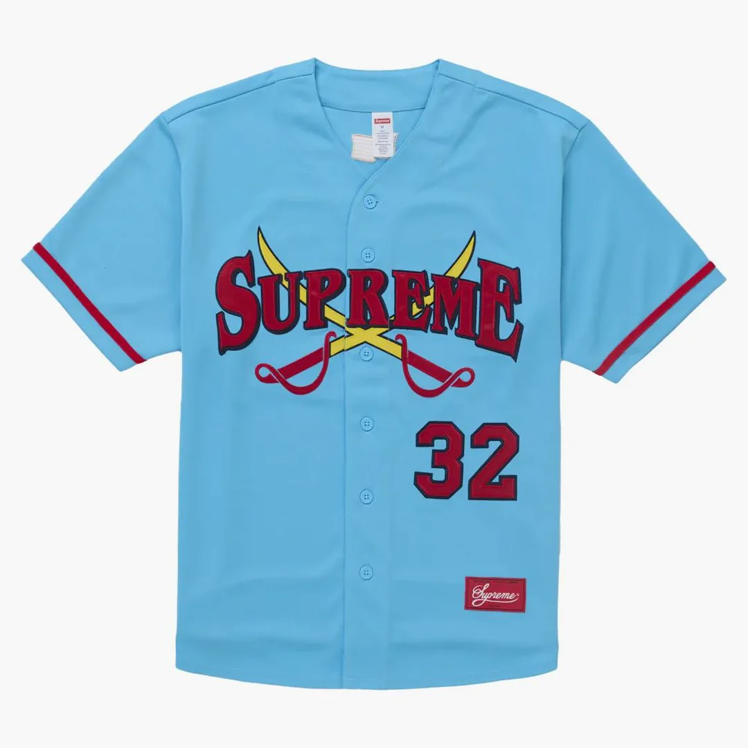 Supreme Swords Baseball Jersey Blue