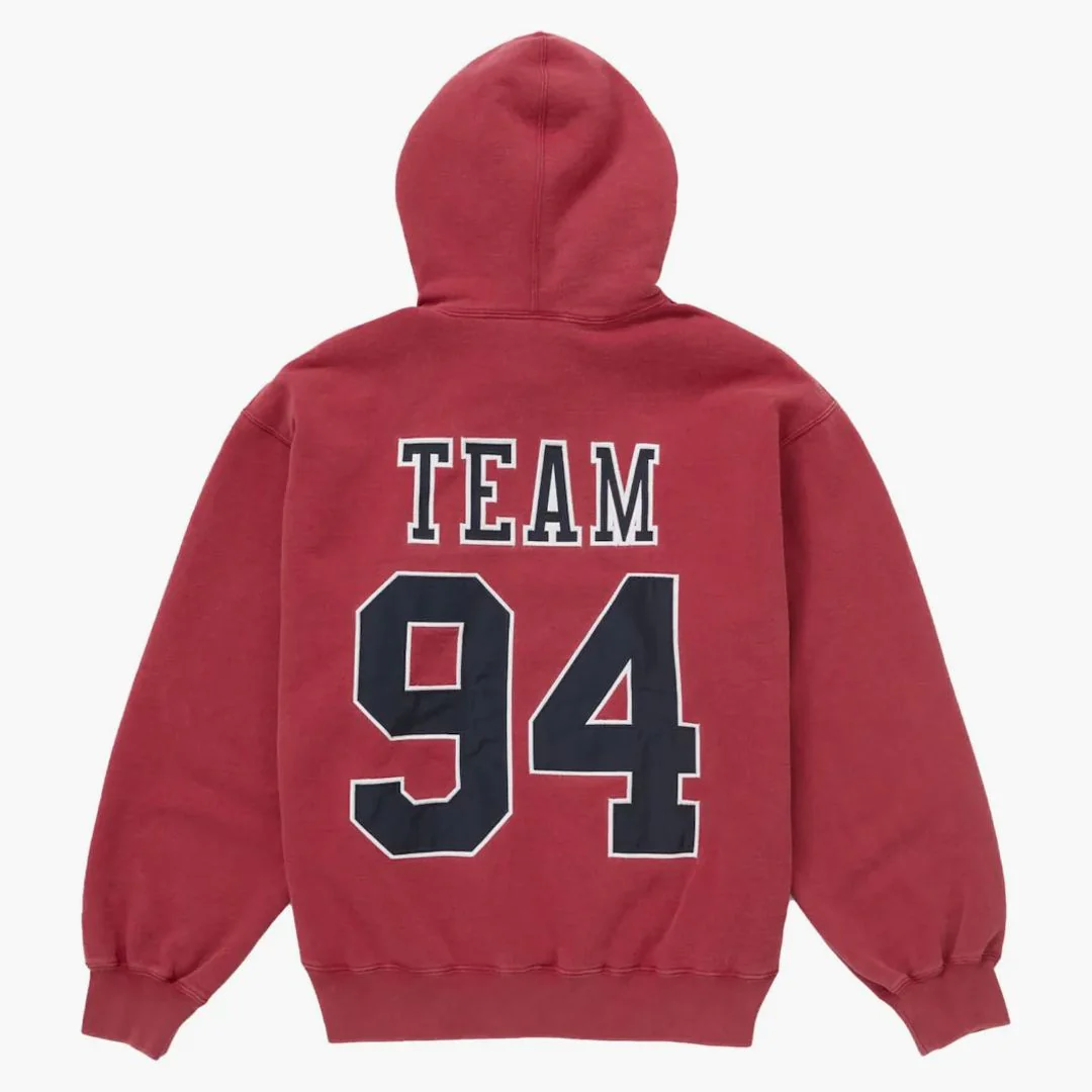 Supreme Team 94 Hooded Sweatshirt Red - Image 2