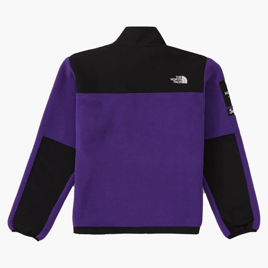 Supreme The North Face Arc Logo Denali Fleece Jacket Purple - Image 2