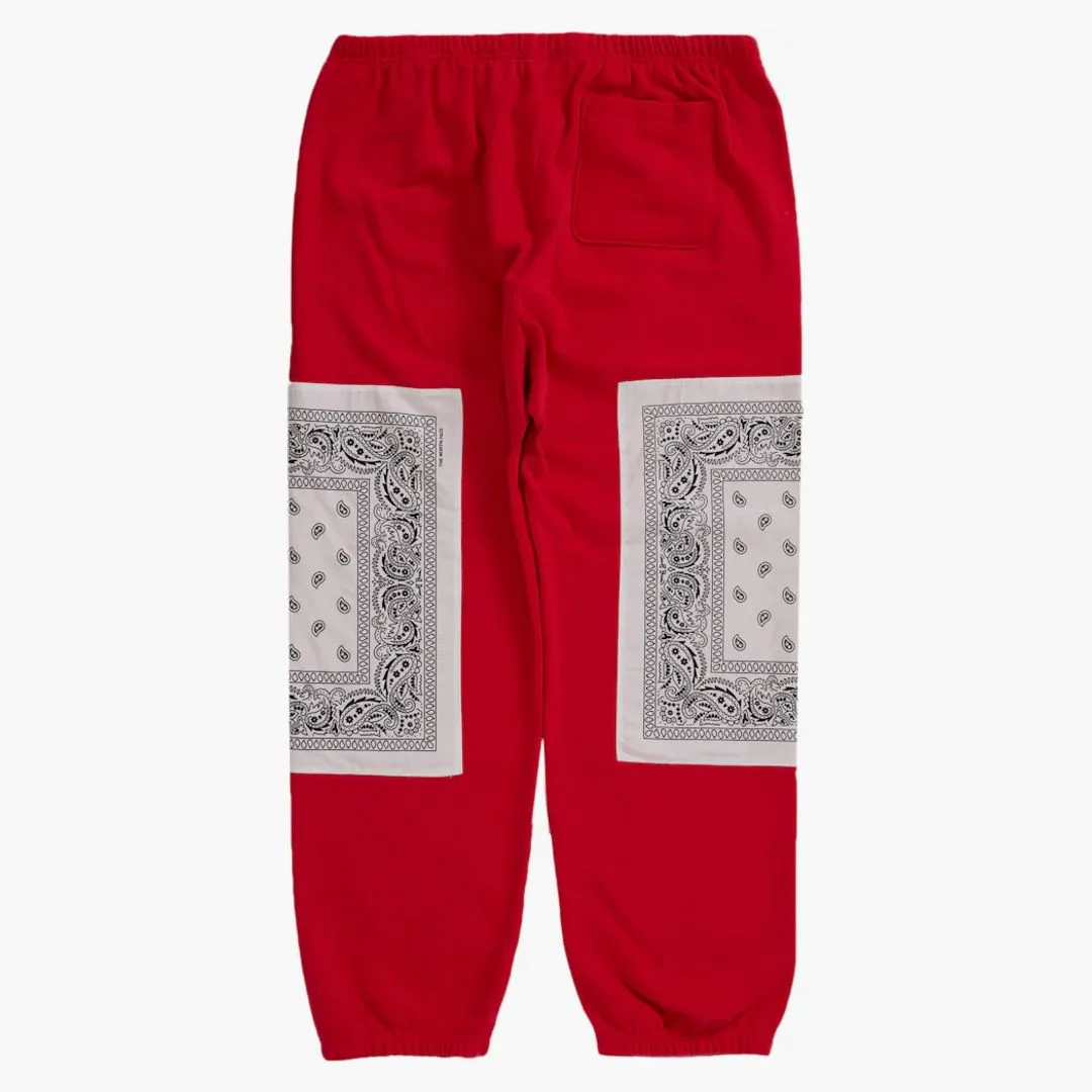 Supreme The North Face Bandana Sweatpant Red - Image 2