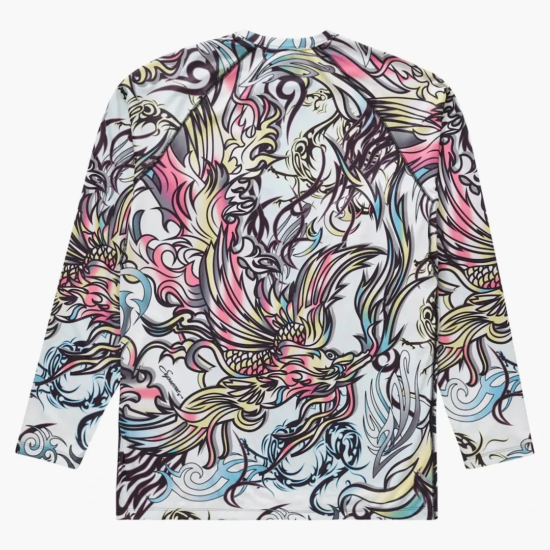 Supreme The North Face Base Layer L/s Top (fw22) Multicolor Dragon - Image 2