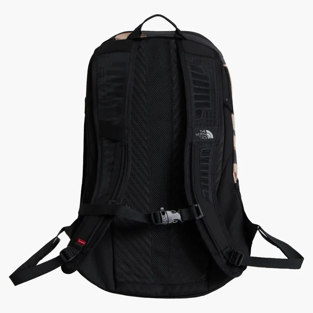 Supreme The North Face Bleached Denim Print Pocono Backpack Black - Image 3