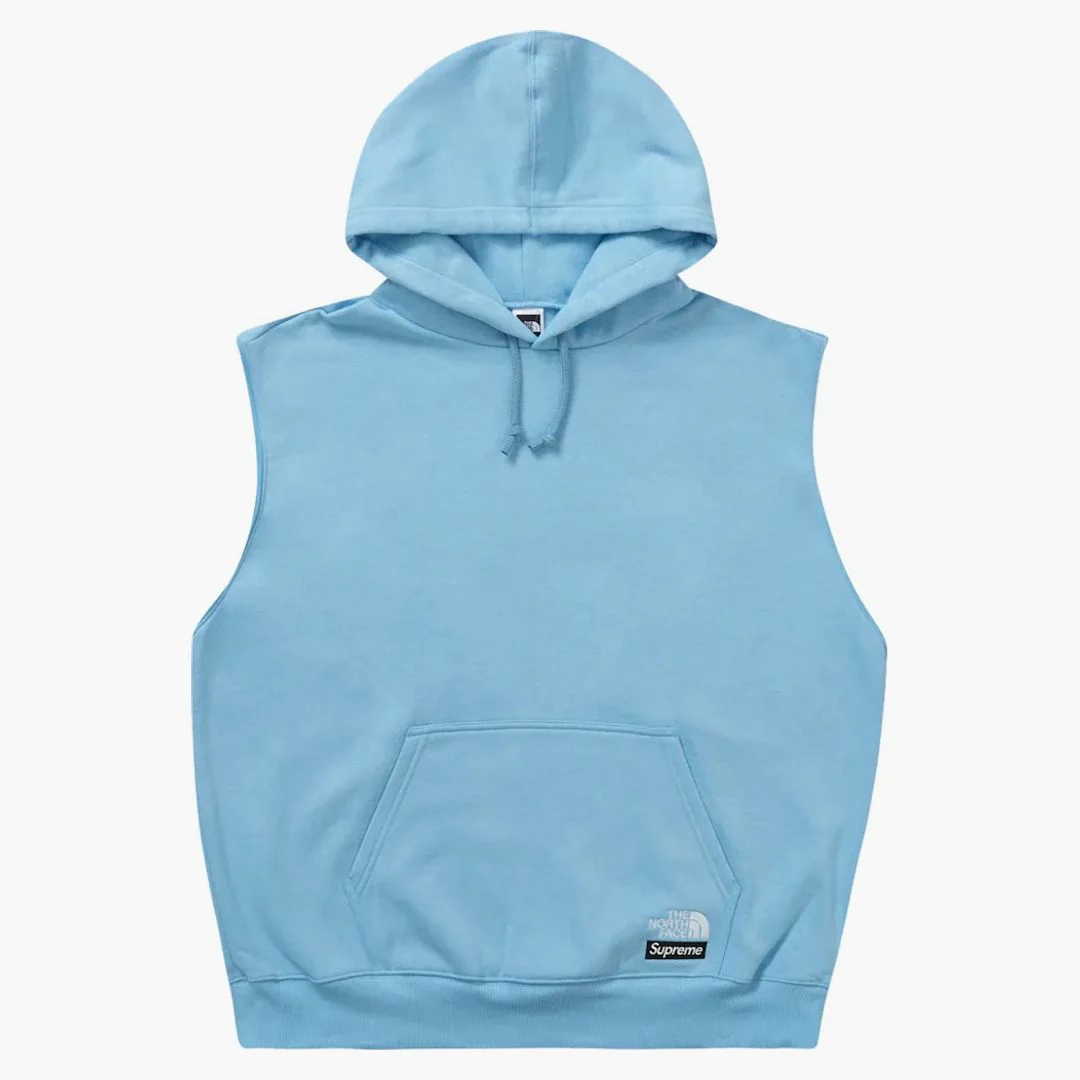 Supreme The North Face Convertible Hooded Sweatshirt Blue - Image 2