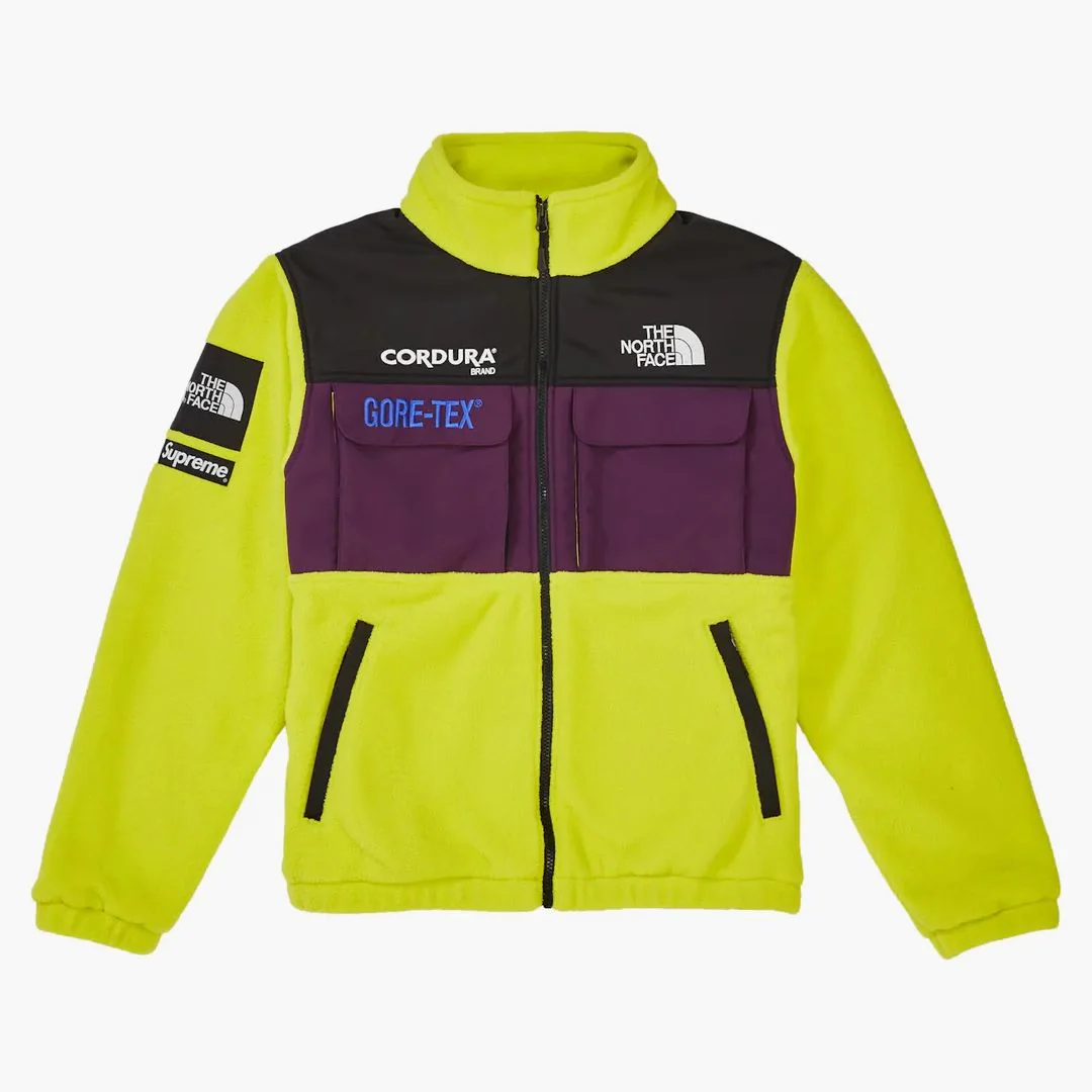 Supreme The North Face Expedition Fleece (fw18) Jacket Sulphur