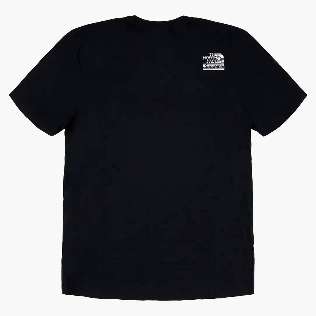 Supreme The North Face Metallic Logo T-shirt Black - Image 2