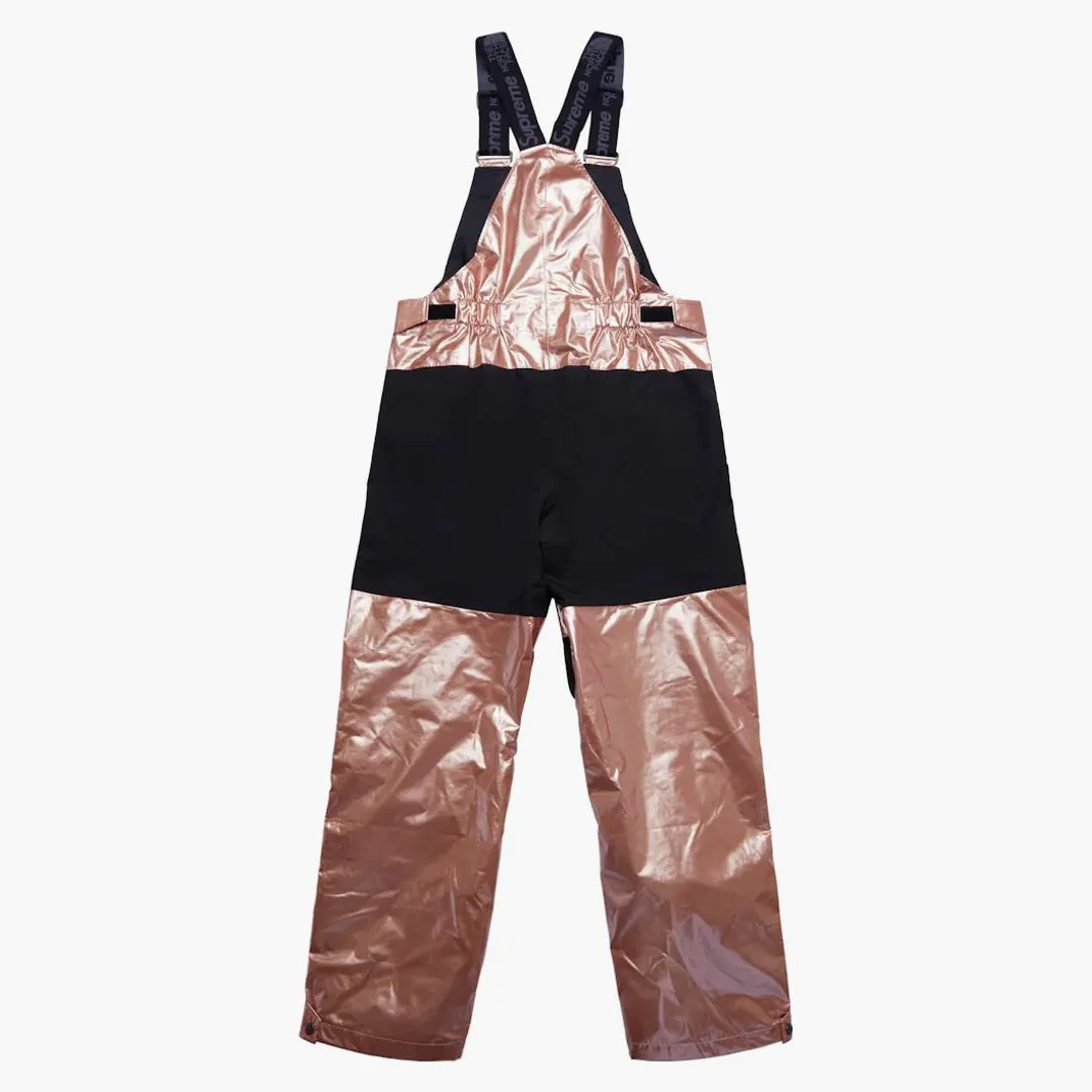 Supreme The North Face Metallic Mountain Bib Pants Rose Gold - Image 2