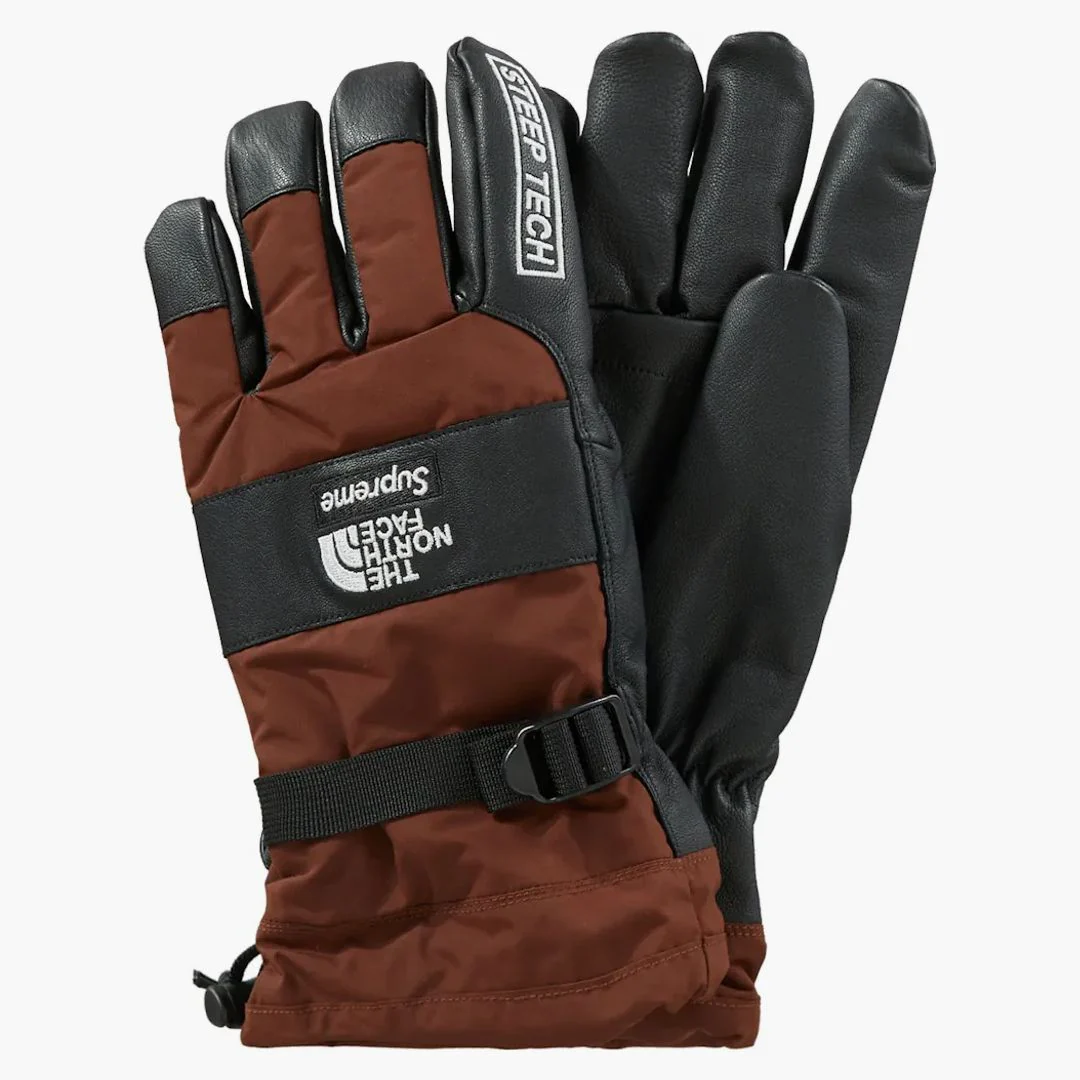 Supreme The North Face Steep Tech Gloves Brown - Image 2
