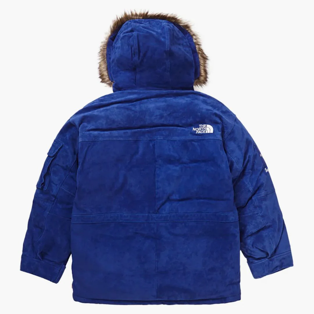 Supreme The North Face Suede 600-fill Down Parka Blue - Image 2